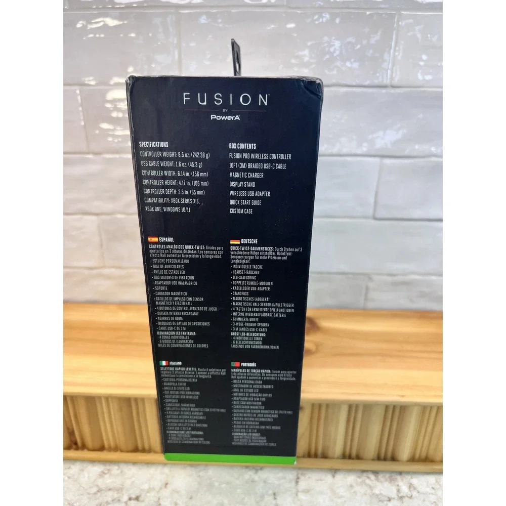 PowerA Fusion Pro Wireless Xbox Controller Ghost RGB Lumectra‎ Series X|S PC